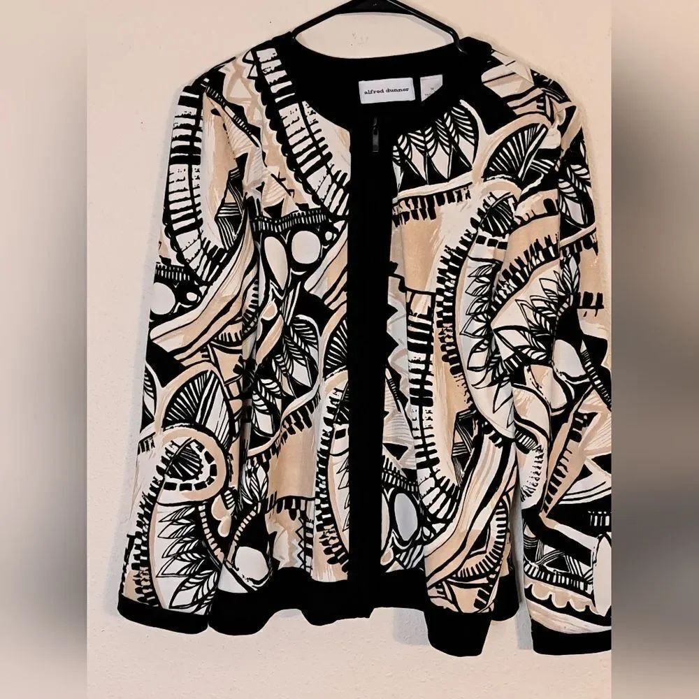 Alfred Dunner zip up jacket size 12